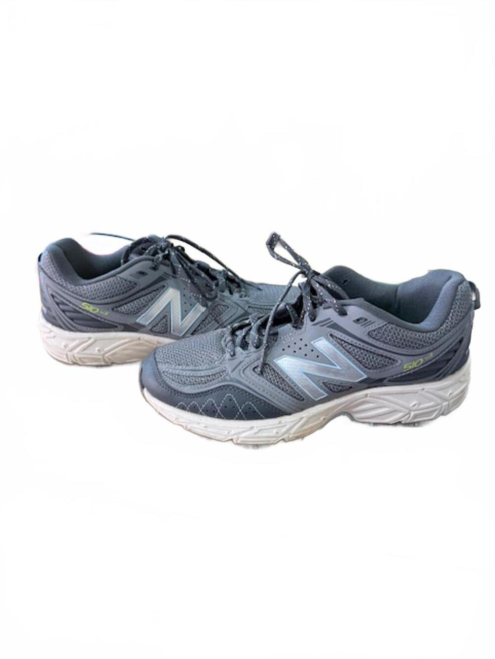 New Balance Womens 510 V3 all terrain running shoes gray and blue size 9